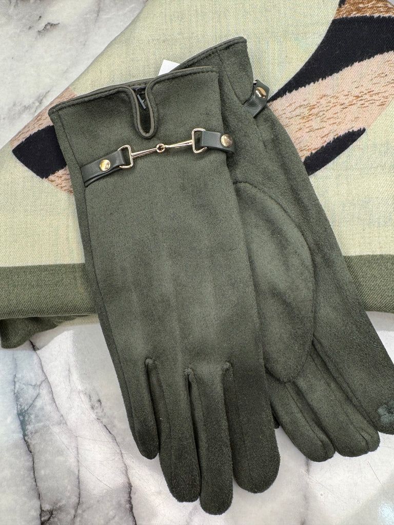 Luan Buckle Glove (Khaki)