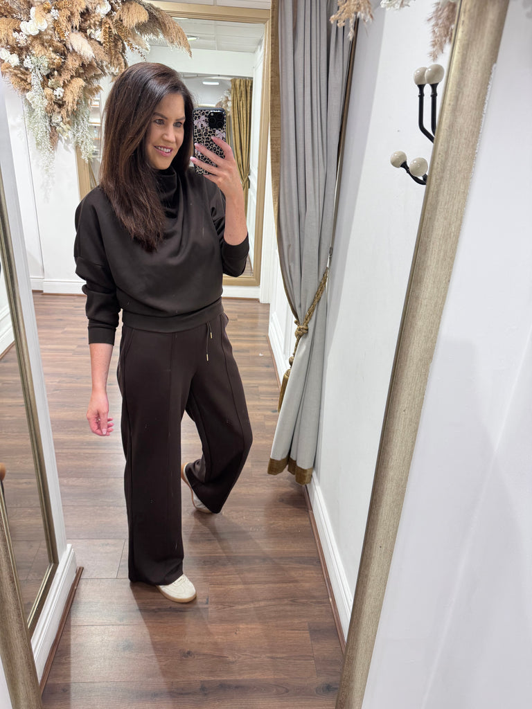 Sable Cowl Neck Jumper