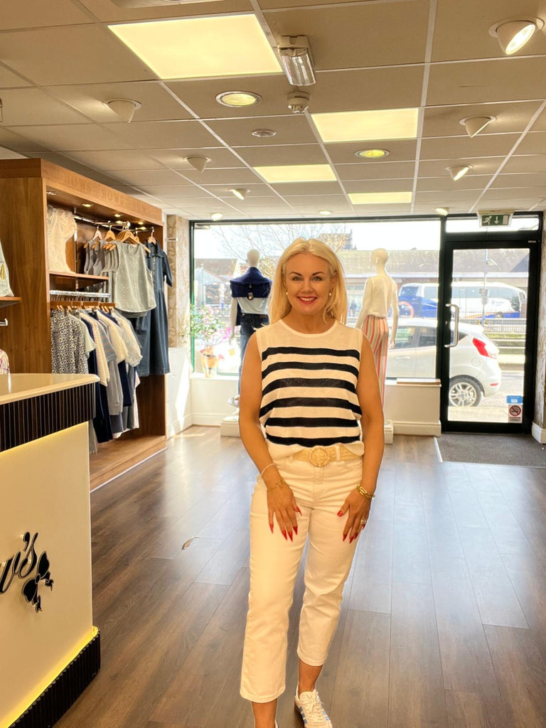 Meralie strip  tank top