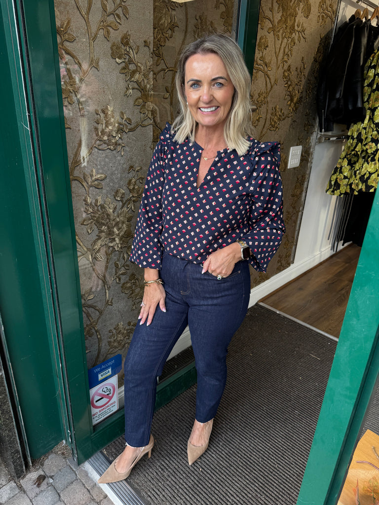 Taya Top (Navy)
