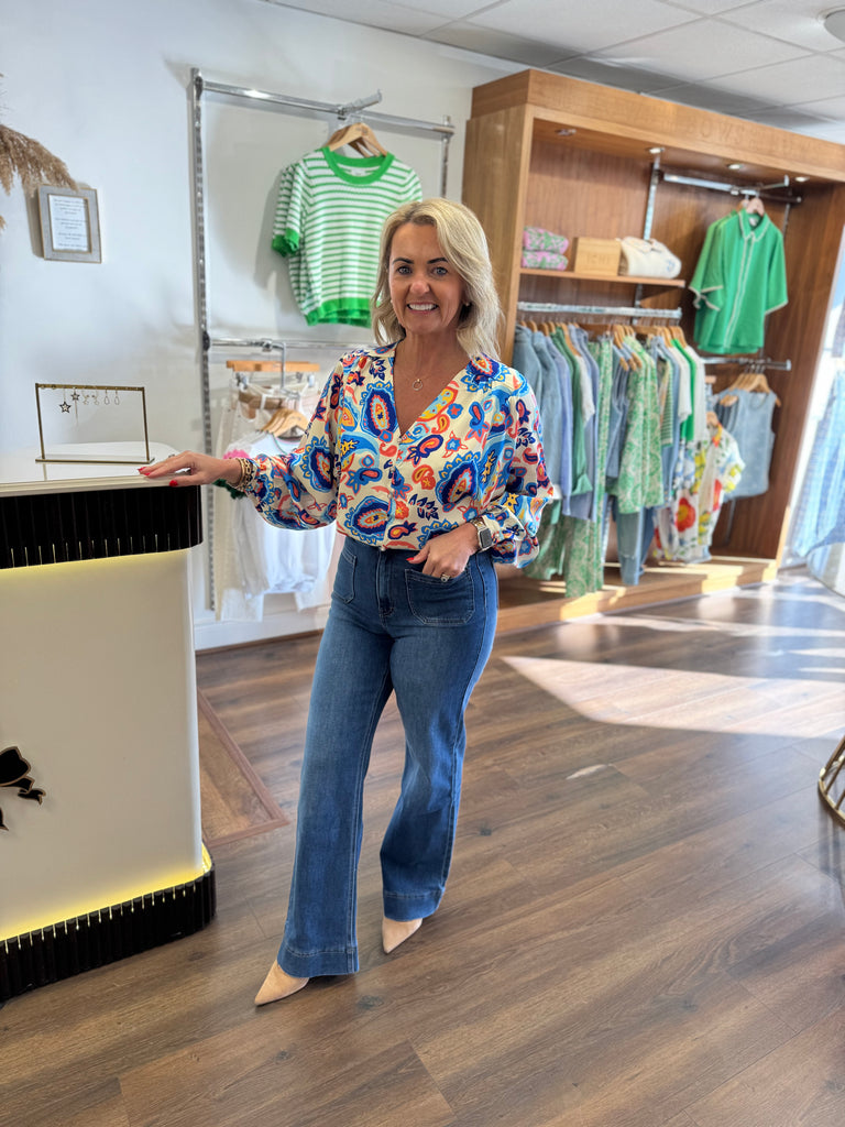 Crystal Wide Leg Jean