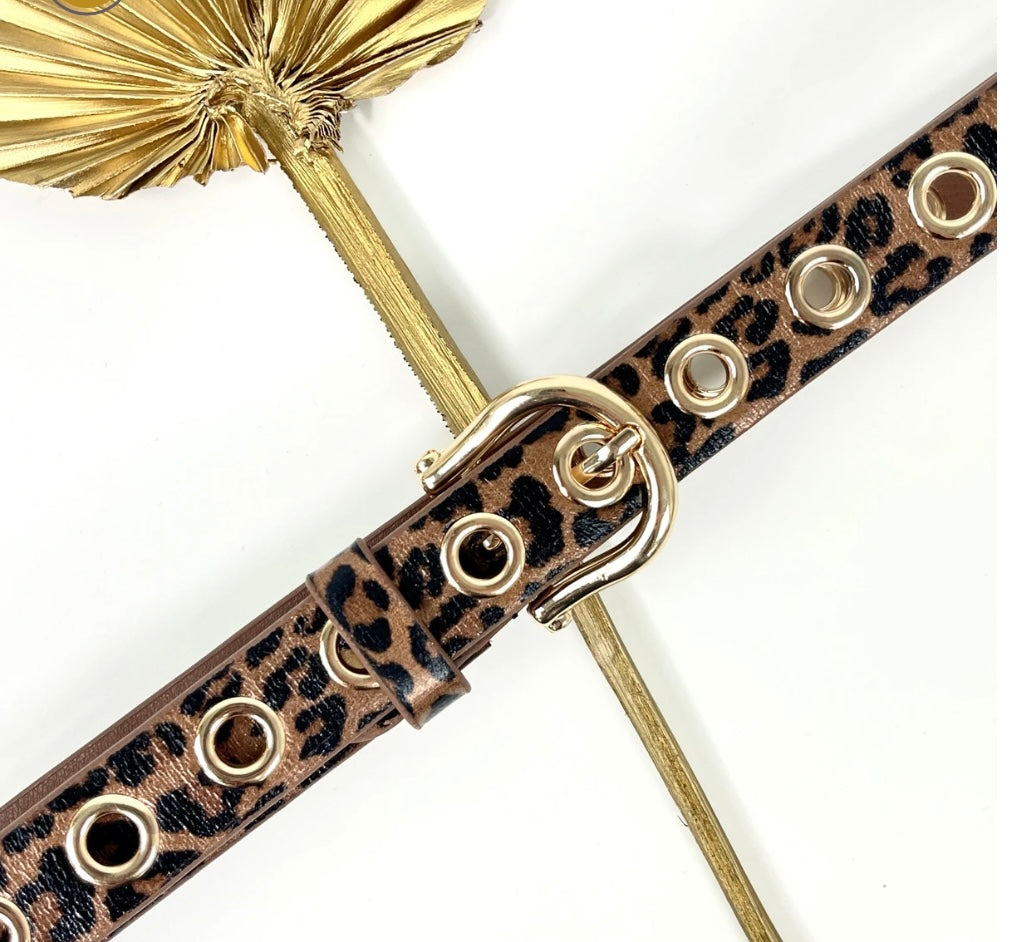 Felina Leopard Belt (Camel)