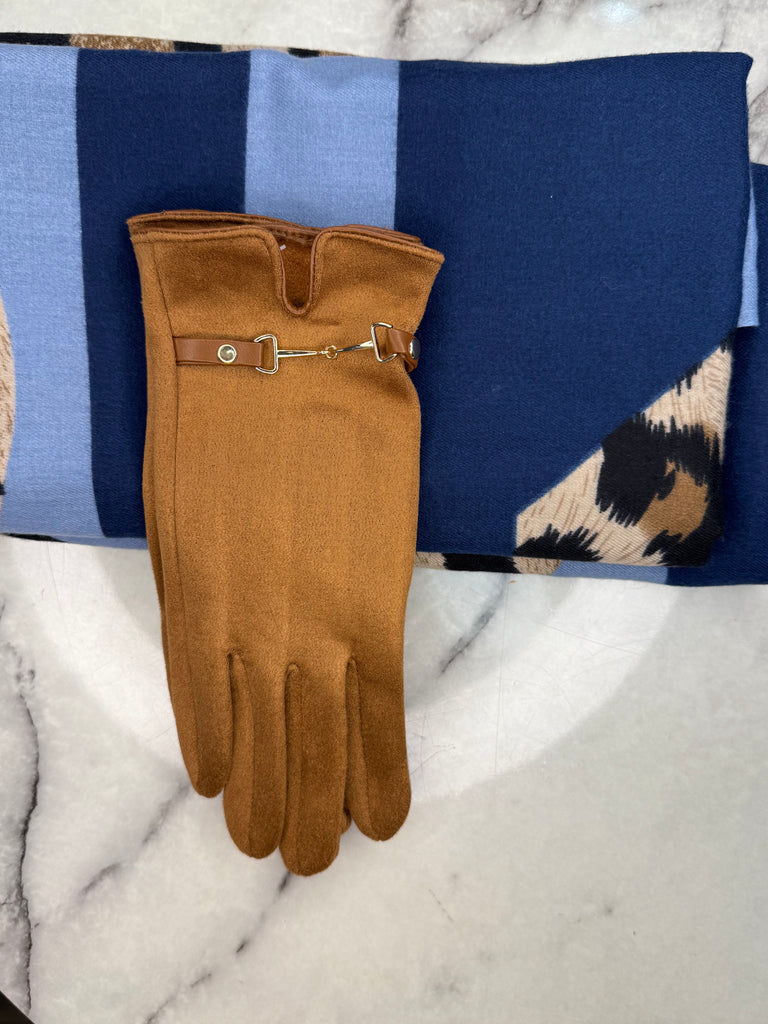 Luan Buckle Glove (Camel)