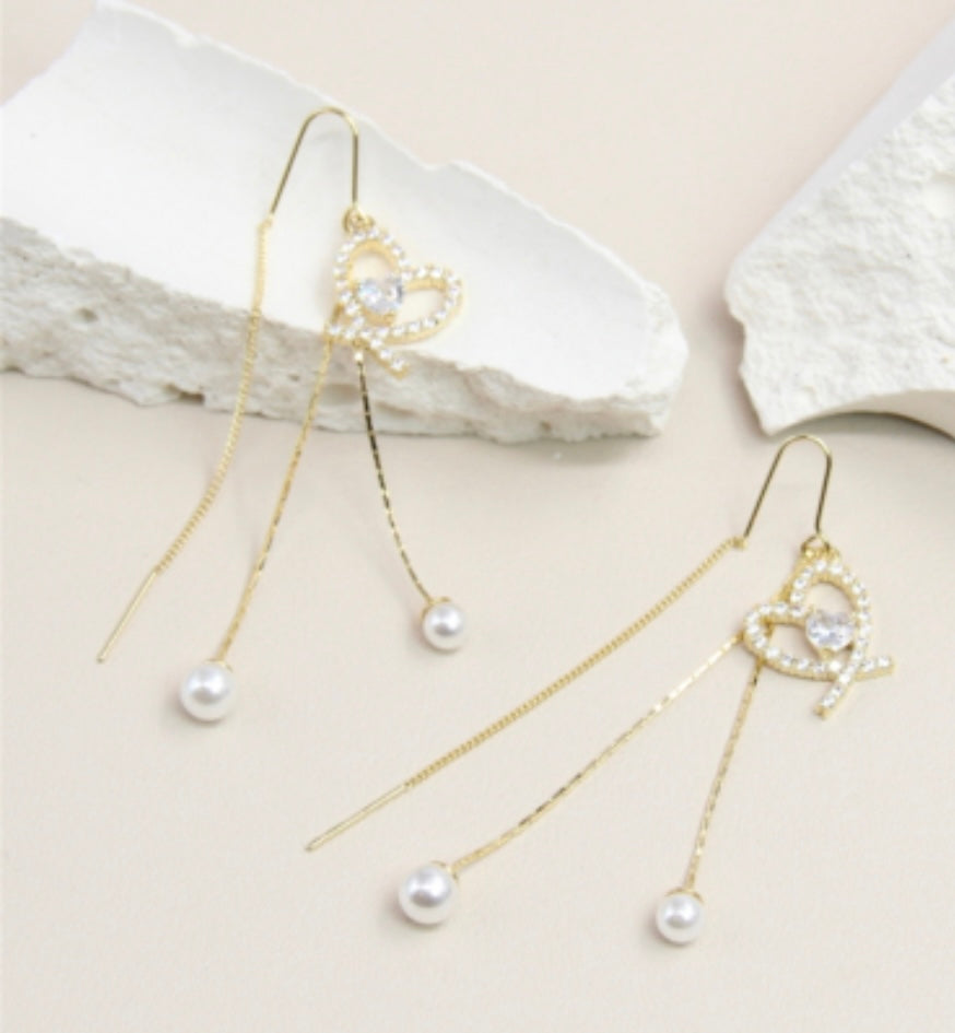 Bella Heart Drop Earring