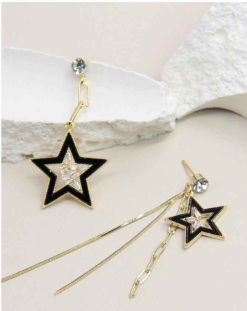 Bella Asymmetrical Star Earring