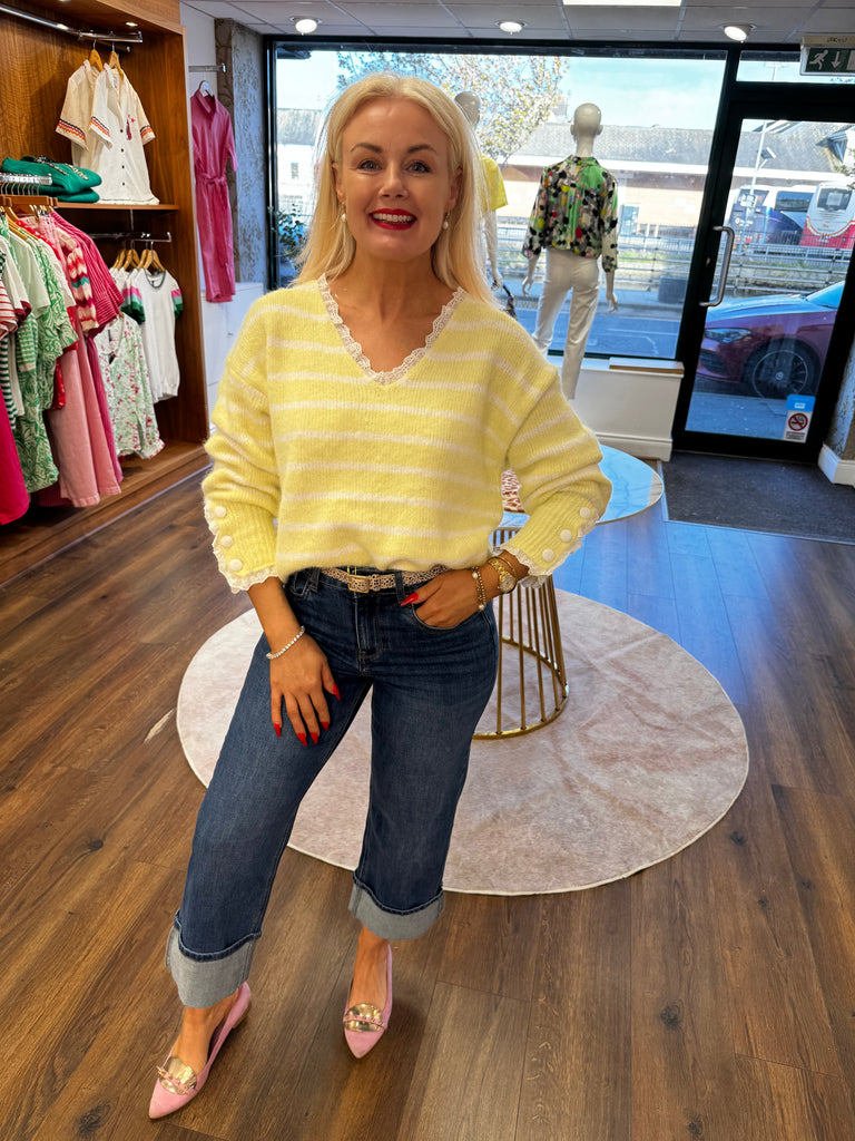 Finn Striped Jumper(lemon)