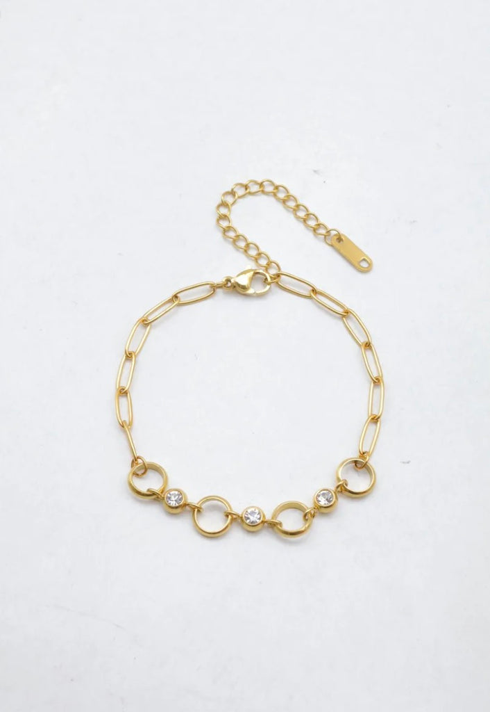 Finn Fine Diamanté Hoop Bracelet