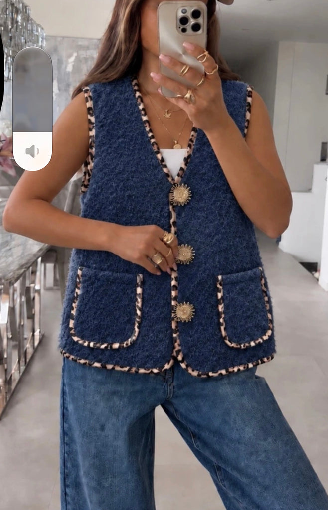 Emma Waistcoat (Navy )