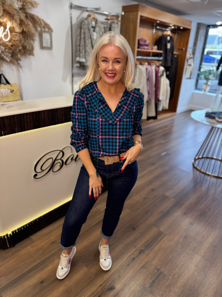 Nessie Scallop Collar Top