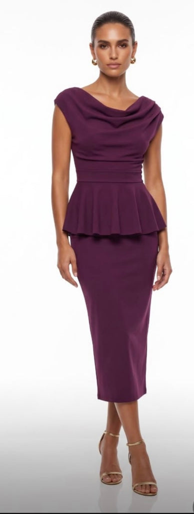 Pippa Dress (Wine)
