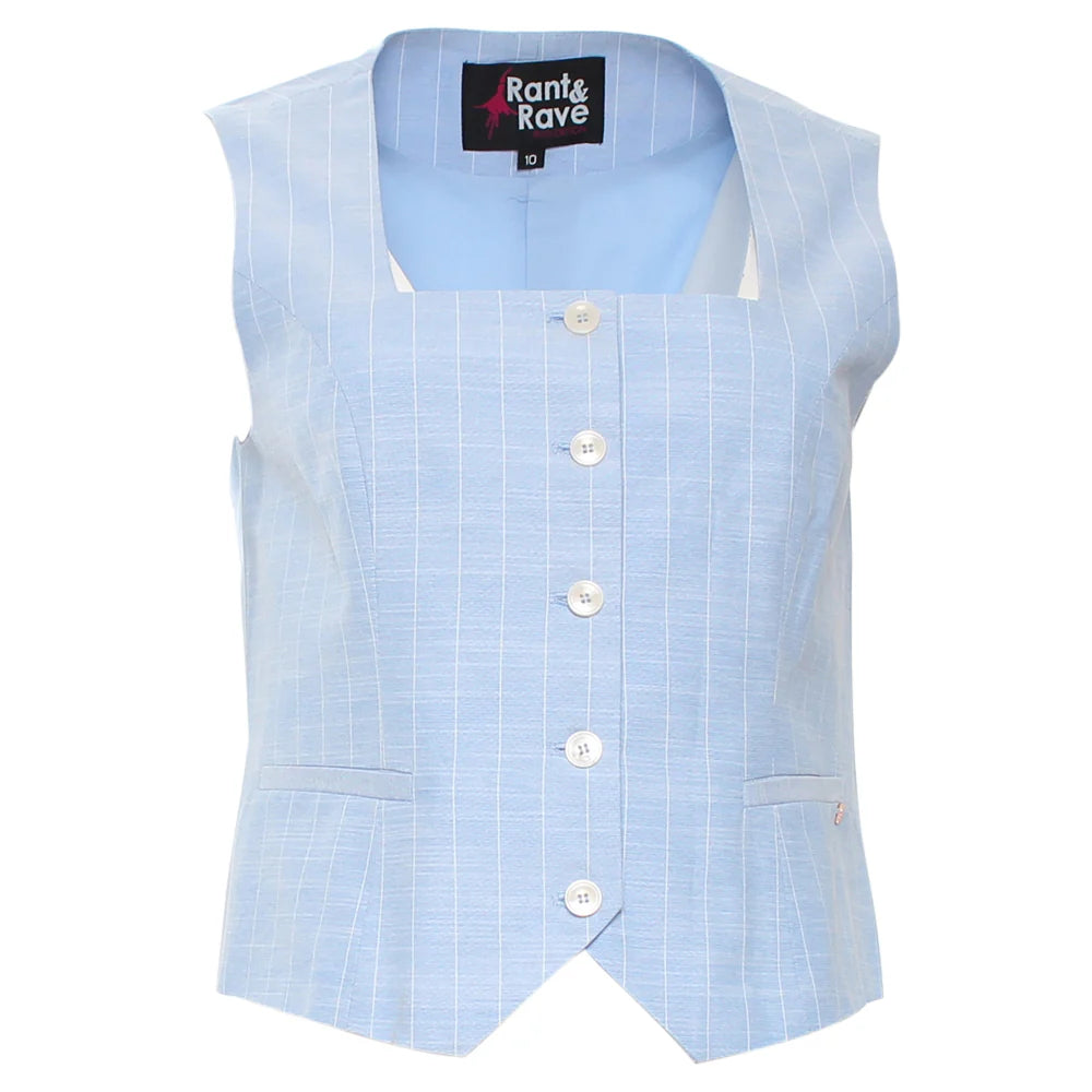 Edlyn waistcoat (sky)
