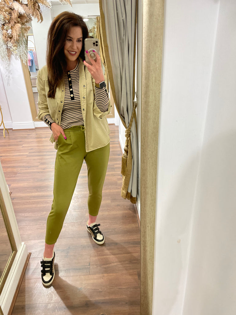 Kate Trousers (Green Moss)