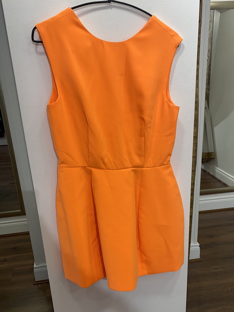 Orange backless mini dress -outlet